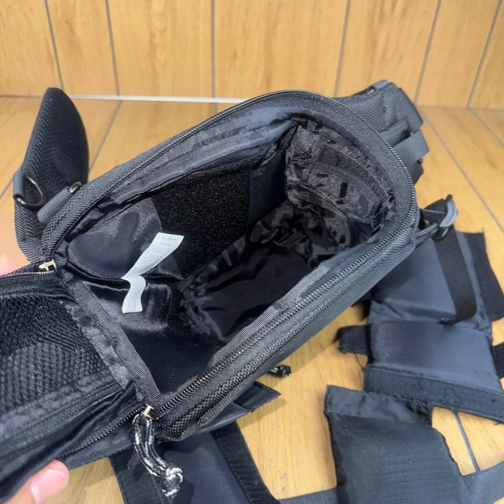 Cotton Camera Bag‎ Black Adjustable Strap Padded Compartment Organizer